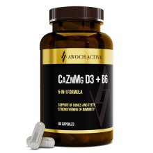 Кальций цинк магний Д3 + Б6 AWOCHACTIV 90 капc (30 порций)