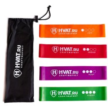 Hvat набор для фитнеса Mini Bands (4 шт.)