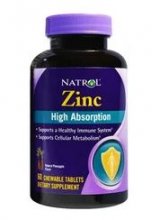 Natrol Zinc Chewable (60 таб)