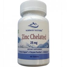 Zinc Chelated 25mg Norway Nature 60tab 