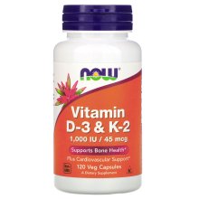 NOW D3 &amp; K-2  (120 капс)