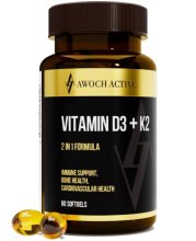 VITAMIN D3 + K2, AWOCHACTIVE 5000 МЕ 60 капс
